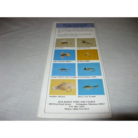 1981 Dan Bailey Why When How Of Trout Fishing Montana Yellowstone Detailed Map - Picture 2 of 3